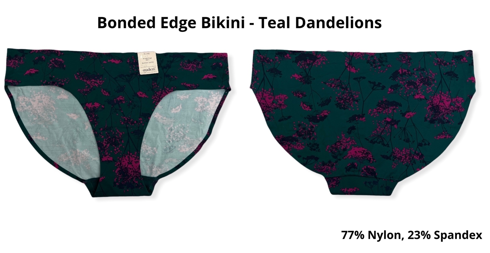 Women’s 4pk Assorted Styles & Colors Underwear – Auden – XL (16) – S554