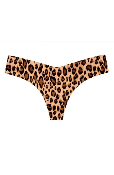 Commando Printed Cougar Microfiber Thong L31603 Womens Size M/L