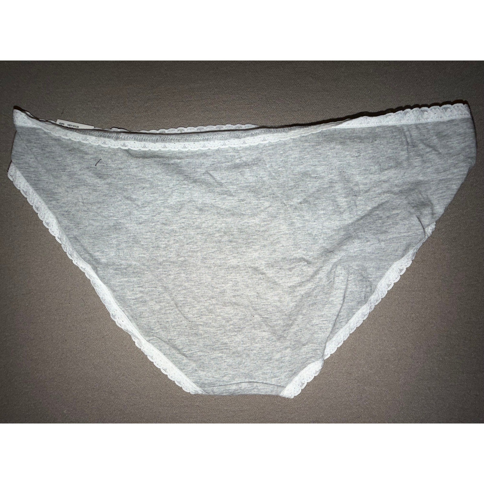 Jenni Intimates Women’s 2 Pack Bikini Panties Wild Leo Nude Sleep Grey Size XXXL