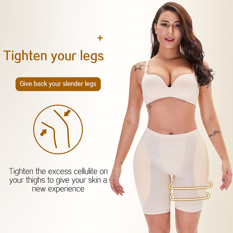 Low Waist Buttock Panties Padded Shapewear Fake Ass Shorts Crossdresser Corset