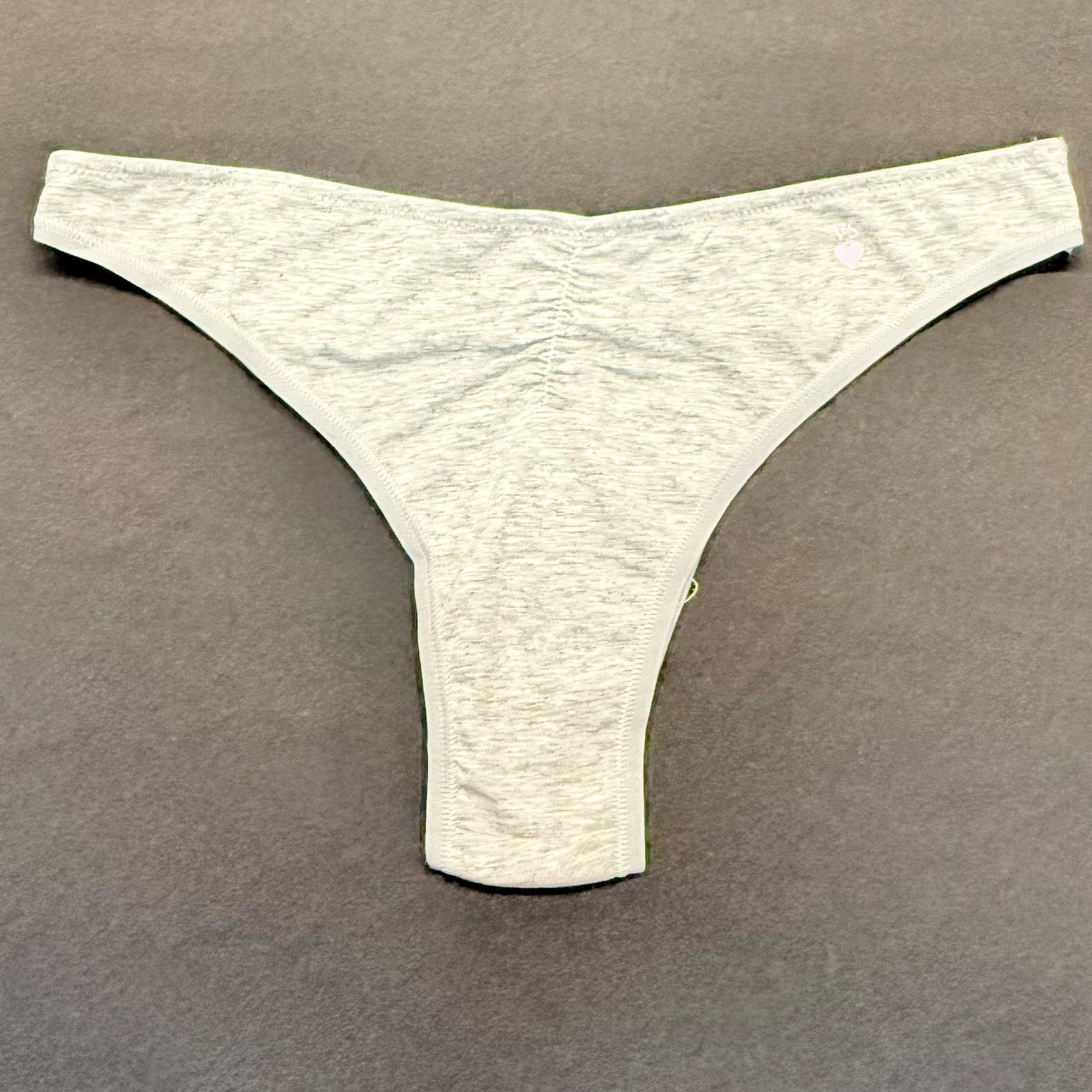NWT 2015 Vintage Victoria’s Secret Gray Cotton Cheekini Panties Size Medium