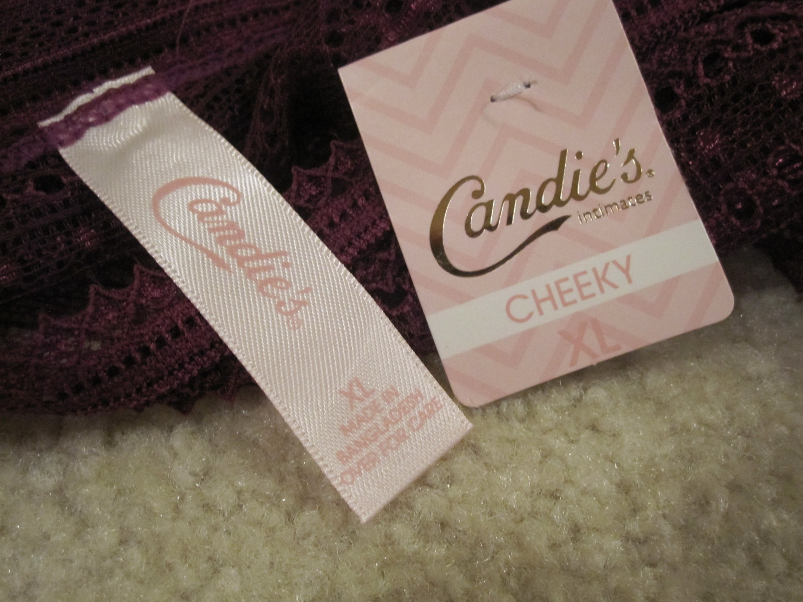 Candie’s ladies panties cheeky size 8 XL new with tags
