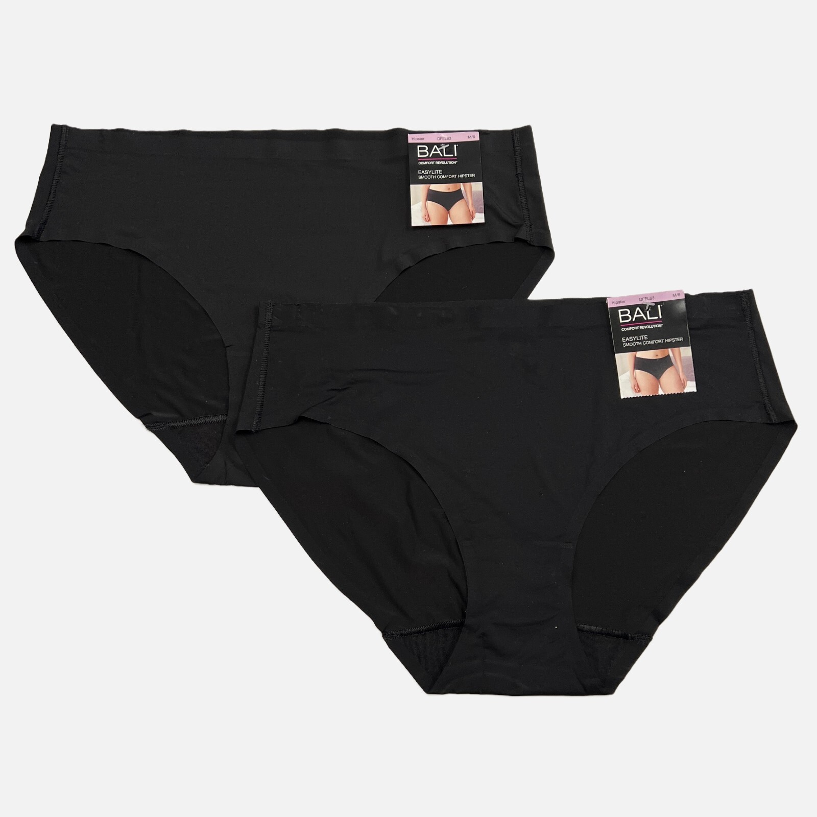 Bali Easylite Hipster Panty M 6 MEDIUM 2 Pack Panties DFEL63 Seamless Underwear