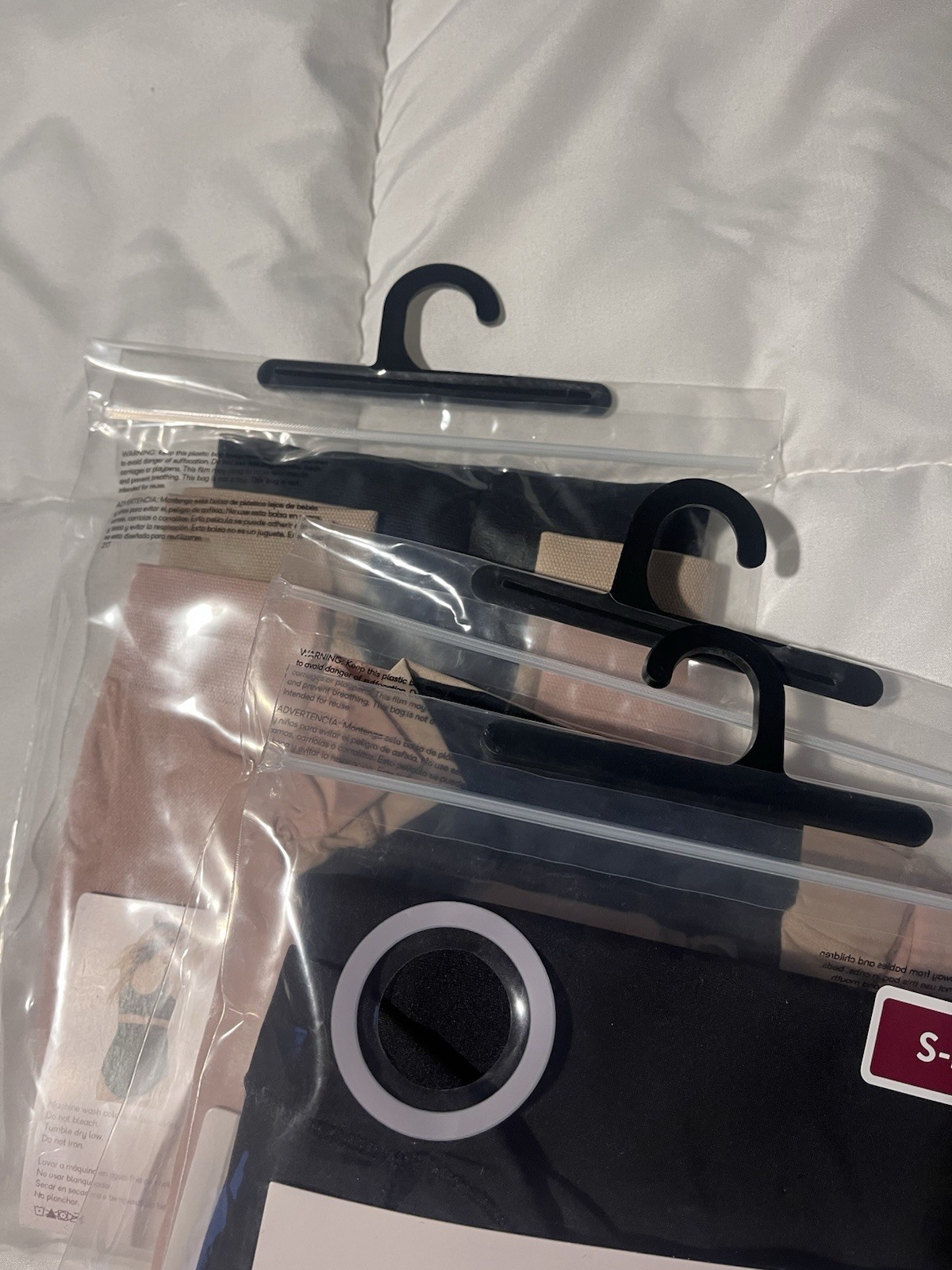 NWT – 3 Pack Joyspun Maternity Panties And Over Belly Short In Nude And Black