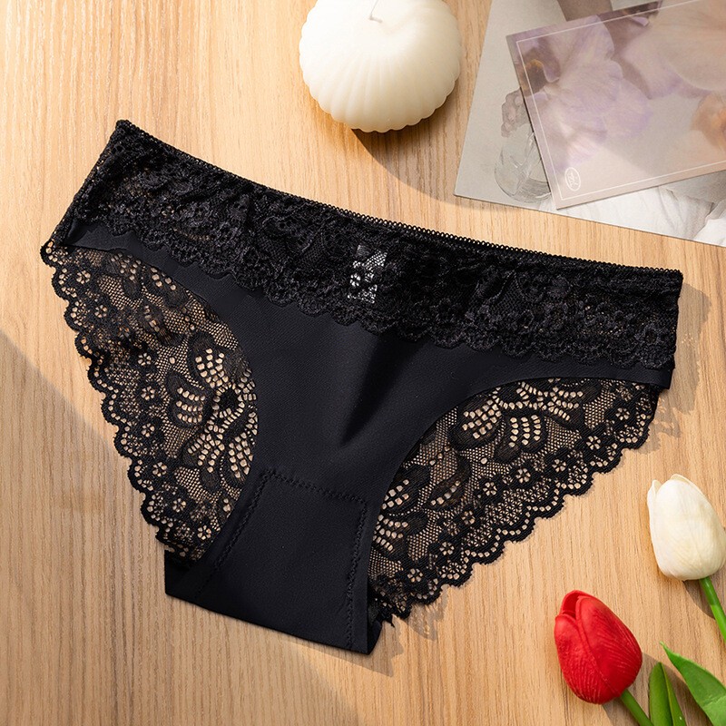 7PCS/LOT Sexy Lady Womens Low Waist Lace Panties Brief Bikini Underwear Lingerie