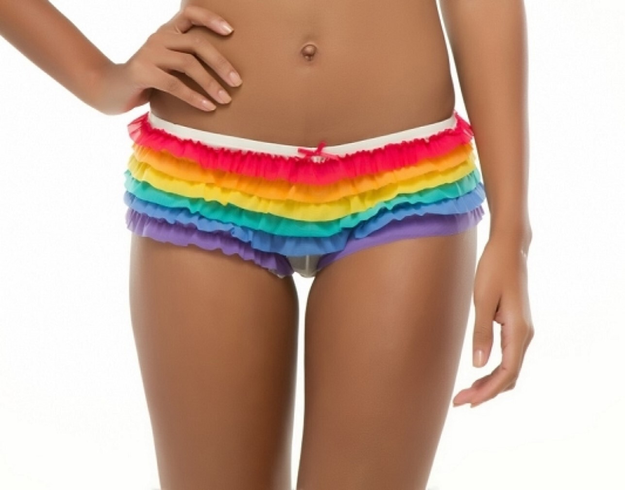 Honeydew Ruffle Rumba Cheeky Boyshorts RAINBOW PRIDE Extra Large *See size chart