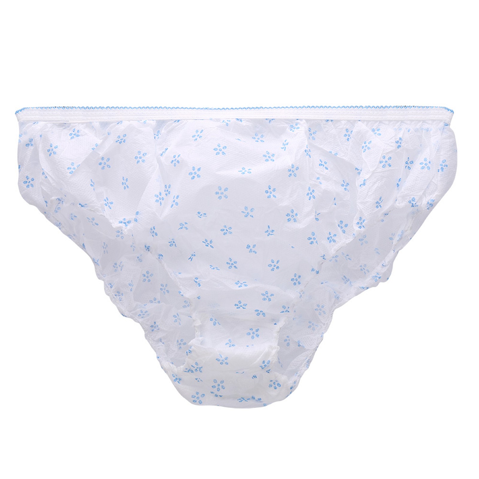 7pcs Women Travel Printed Disposable Pregnant Postpartum Paper Cotton Brief Pant