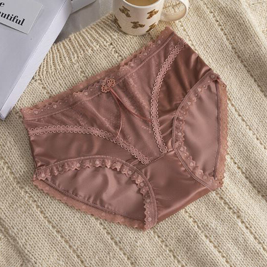 5 Pack Lot Sexy Womens Satin Panties Brief Lace Sheer Ladies Underwear Lingeries