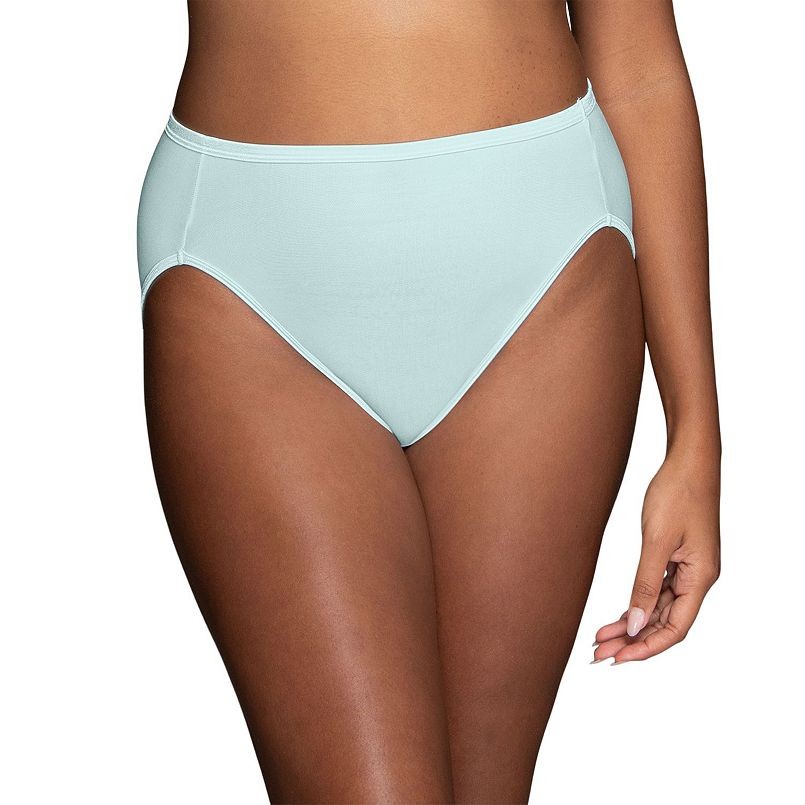 Vanity Fair HI-CUT Brief Body Shine Illumination Talisman Blue nylon Size 10/3XL