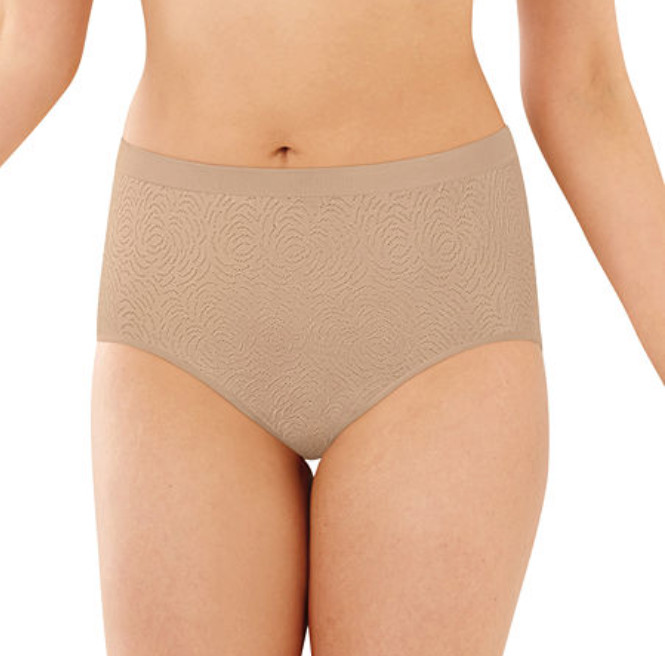 Bali Comfort Revolution Microfiber Brief Underwear 803J – Nude Size 6/7 2201