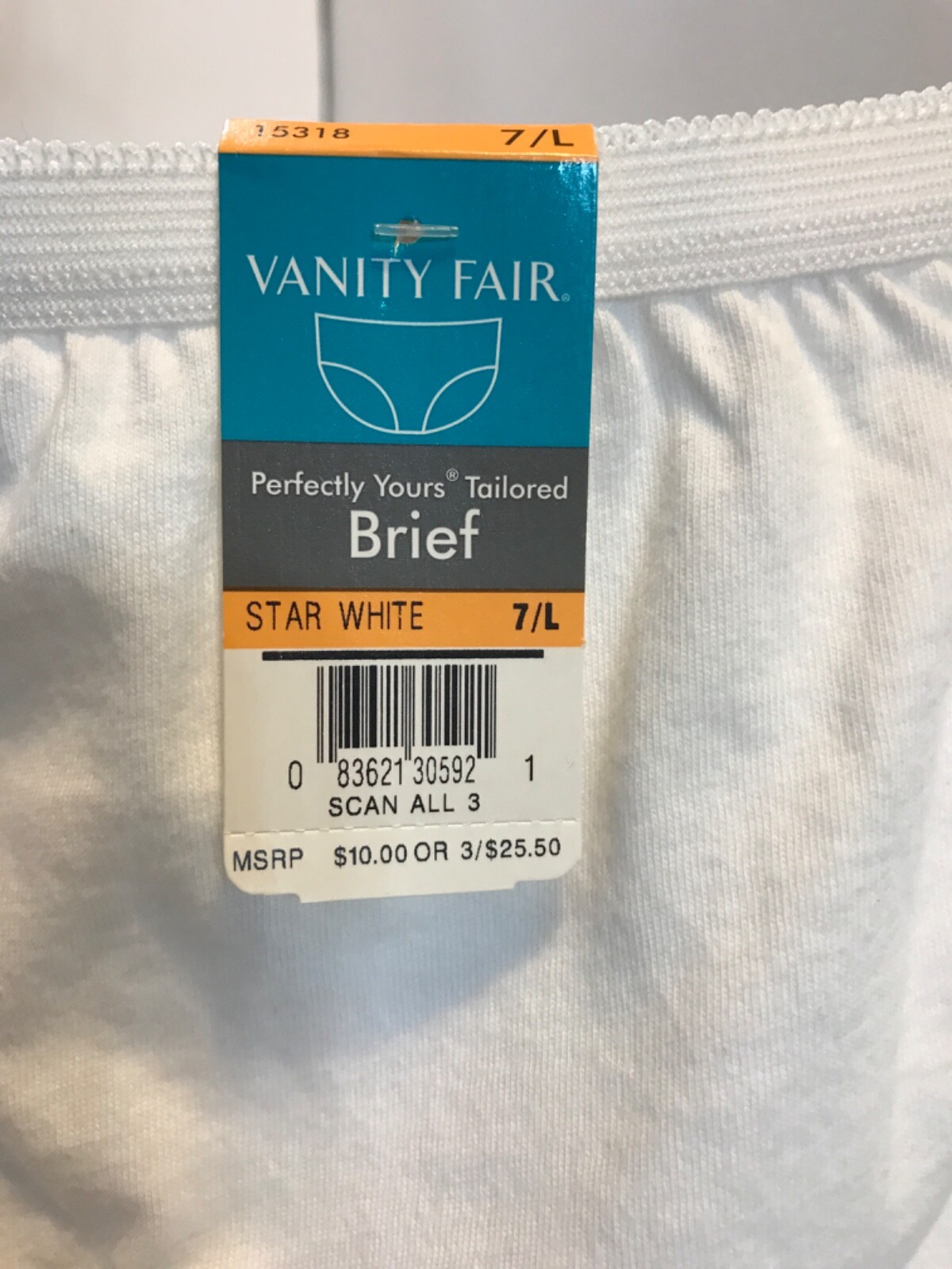 Vanity Fair Bief star white 7/L……..f4