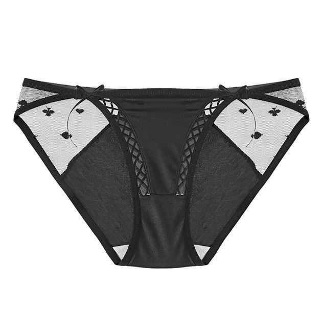 1/5 Pcs Lot Womens Satin Panties Brief Lace Thong G-string Underwear Lingeries