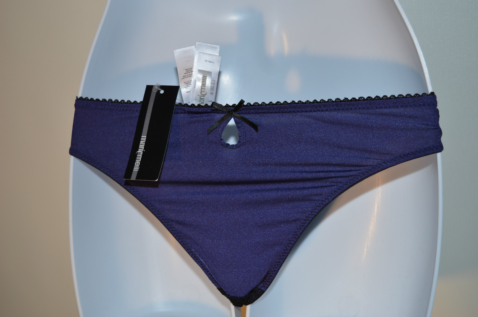 Marie Meili Janel Brazilian Indigo Brief / Knickers Size 8