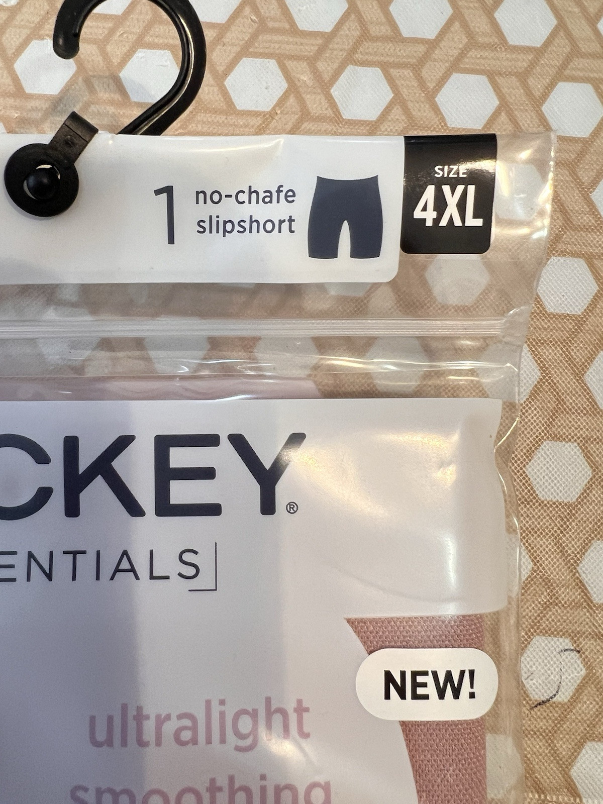 Jockey Essentials Seamfree Smoothing No-Chafe Slipshort Light Size 4XL Women
