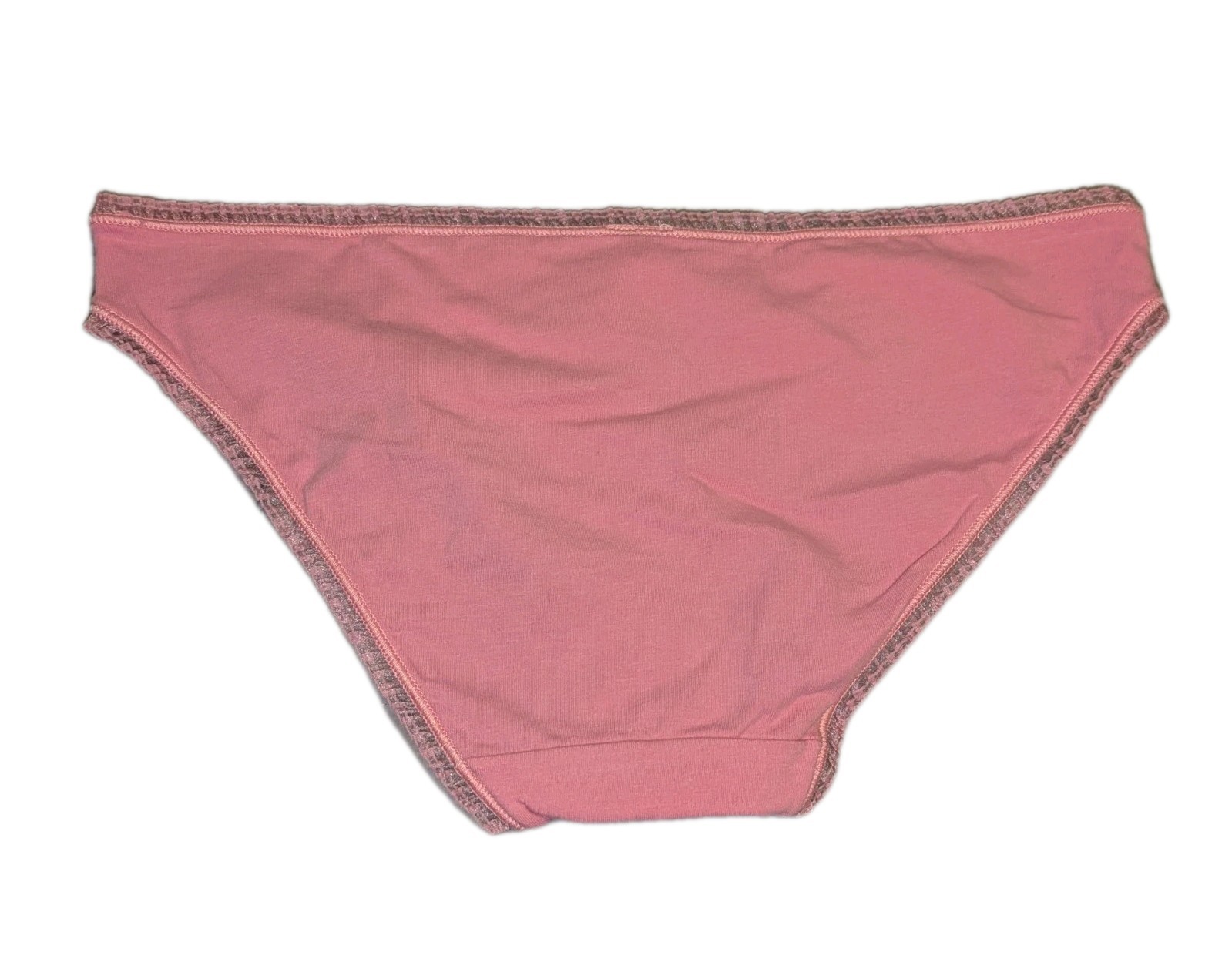 French Kitty Panties Sz L Pink Low Bikini w/French Kitty