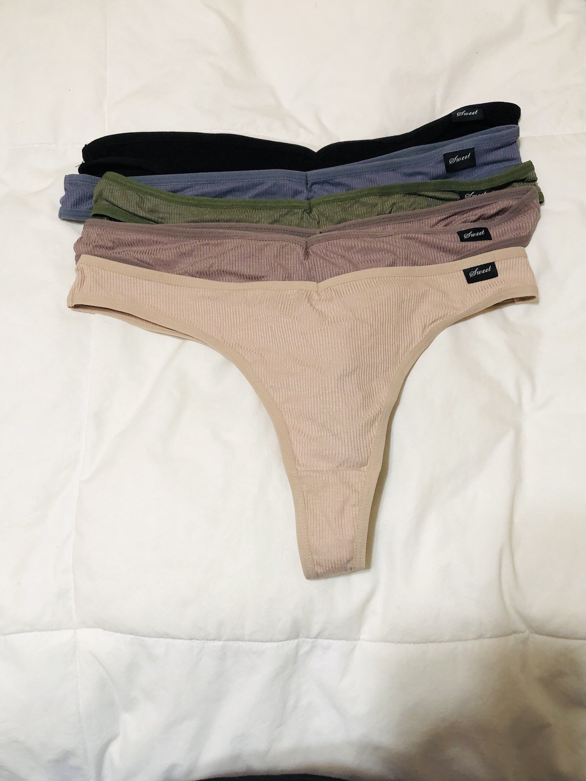 5 PK Women Viscose G String Thongs Yoga Sport Underwear Various Color Panties XL