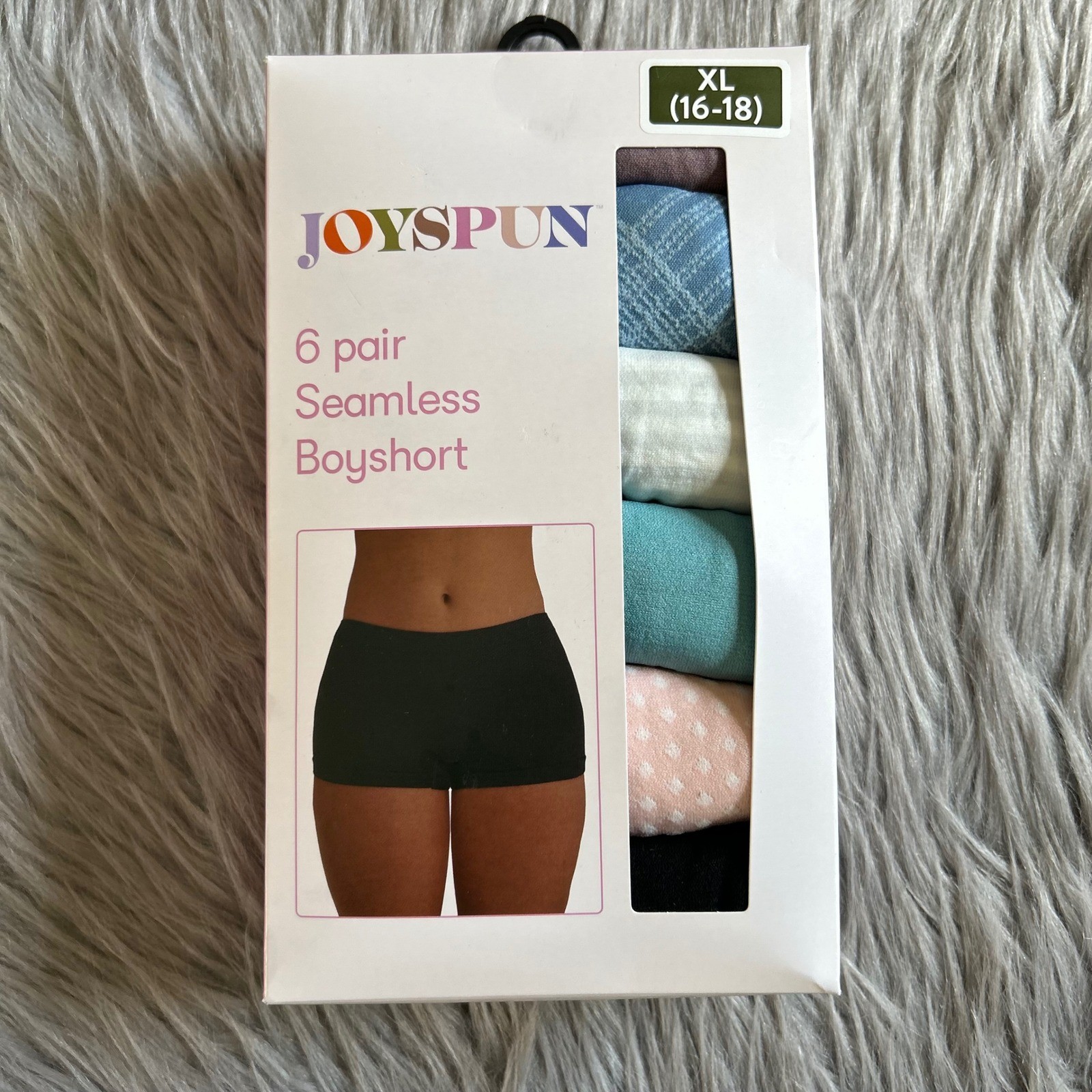 Joyspun Seamless Boyshort Womens Size XL (16-18) Underwear Soft Panties
