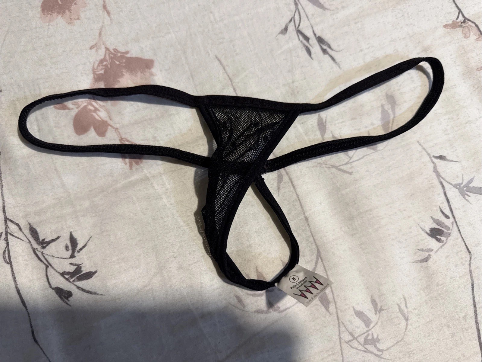 Wicked Weasel Women’s Mesh Polka Dot String Thong Sexy- Black – Sexy Butt