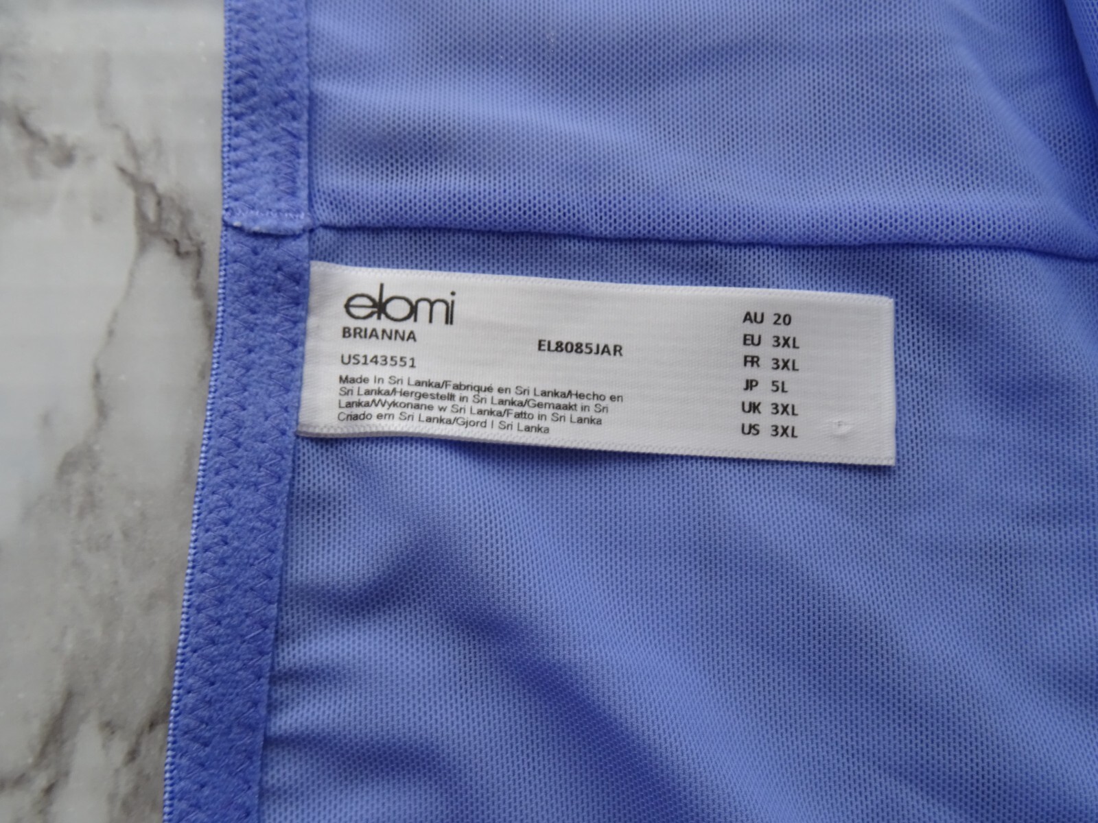 Elomi 8085# Brianna Full Waist Full Brief 1-Pack Panties US Size 3XL