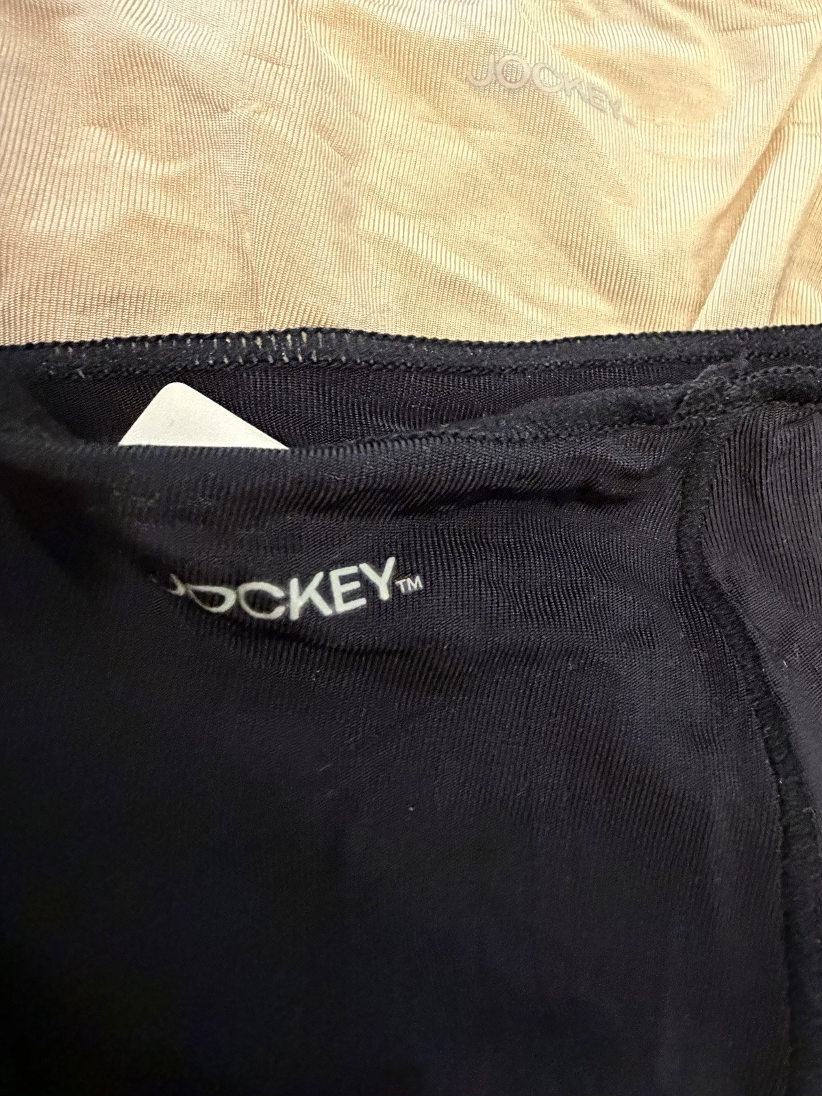Jockey Women’s Microfiber Hip Brief Panties Black Beige 2 PC Size 8 XL NEW