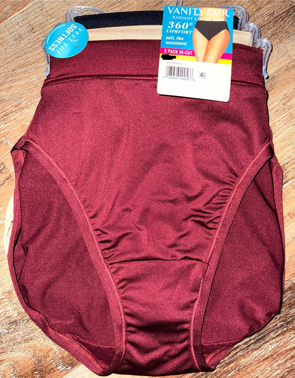 Vanity Fair Radiant ~ Womens Hi-Cut Underwear Panties 3-Pair Polyester ~ 4XL/11