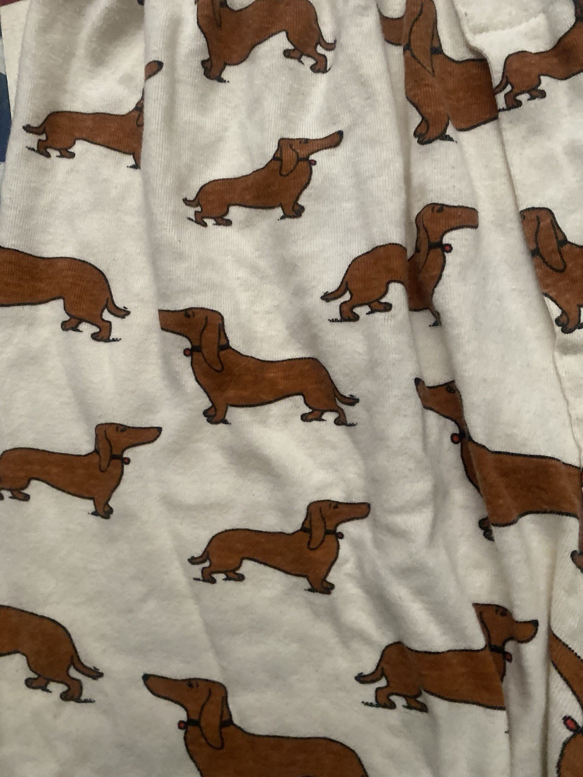 Gotkeys Dachshund Dog Print Pajama Boxer Shorts Cotton Blend Womens Large