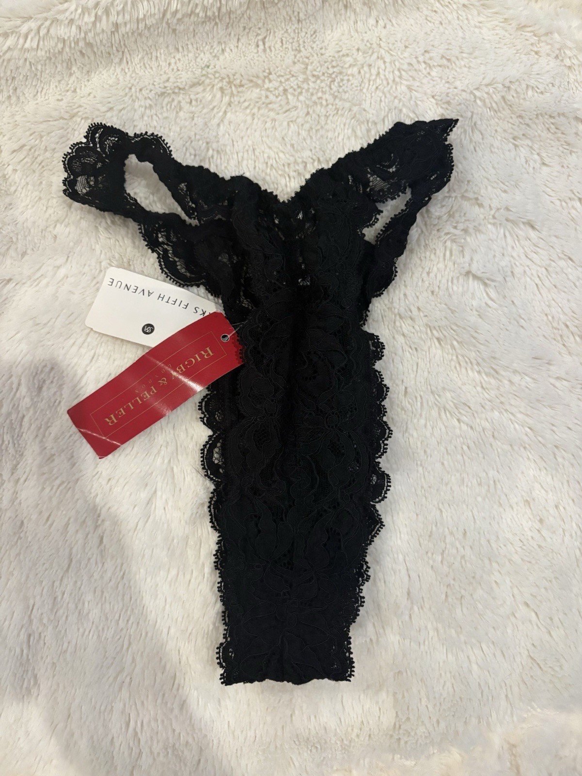 VTG Rigby & Peller Rare Thong Panty Wool Blend NWT NEW Made In England Majesty