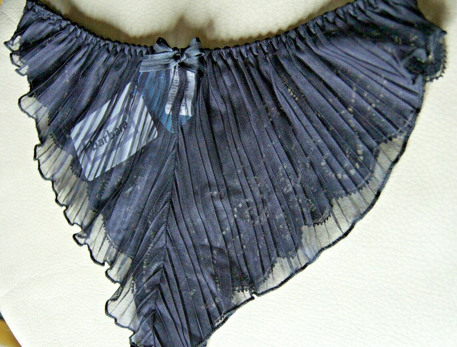 Barbara Black “Follies” High Leg Pleated Fan Backed Briefs