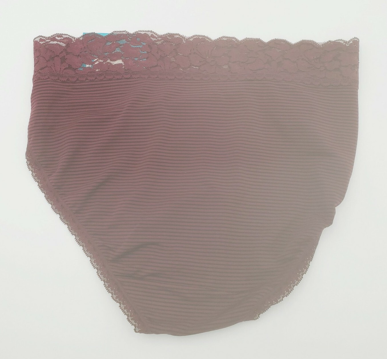 Vanity Fair Flattering Lace Brief Panty 13280 Size 6/M Maroon No Pinch No Show