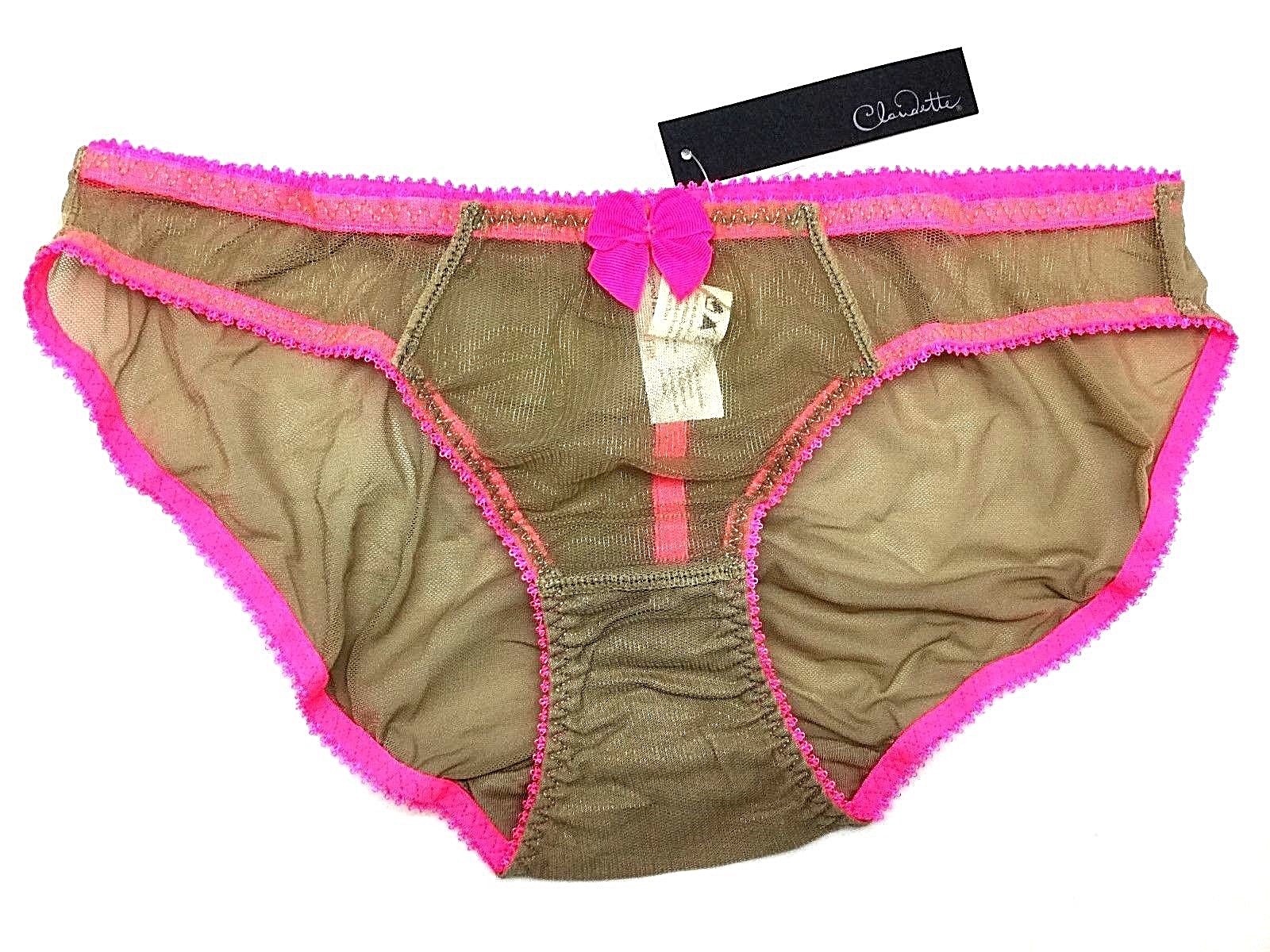 Claudette Dessous Mesh Bikini Panty Briefs Lingerie Panties Alter Ego Elsa Pink