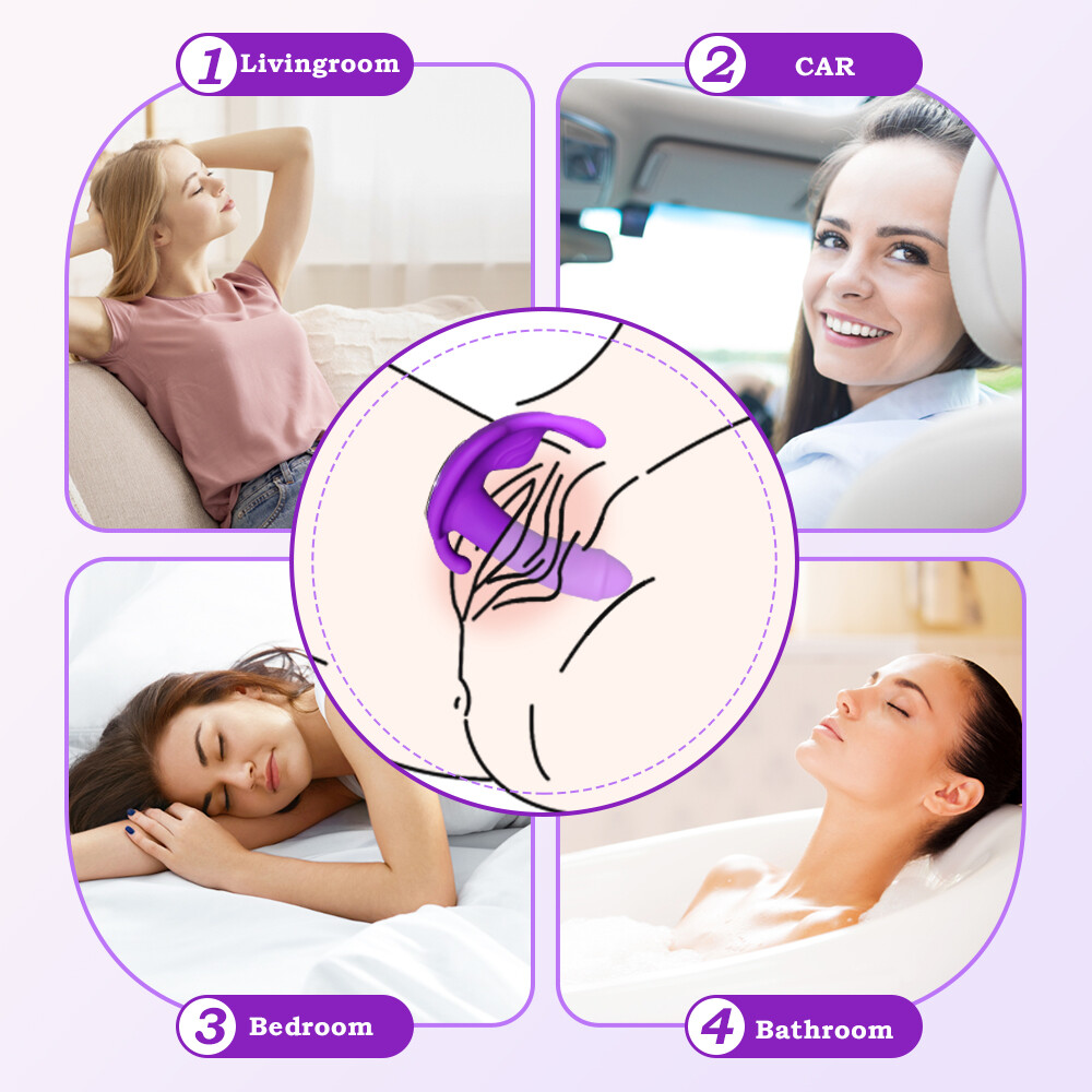 Butterfly Vibrating Women Panties Massager Wireless APP Control Waterproof