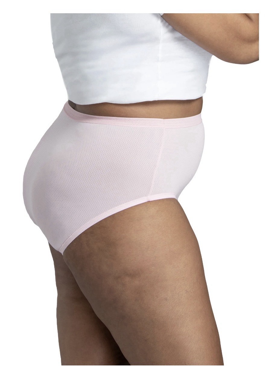 6-Pack FIT FOR ME Women’s Plus Size 12/4X Micro-Mesh Briefs Fruit of the Loom