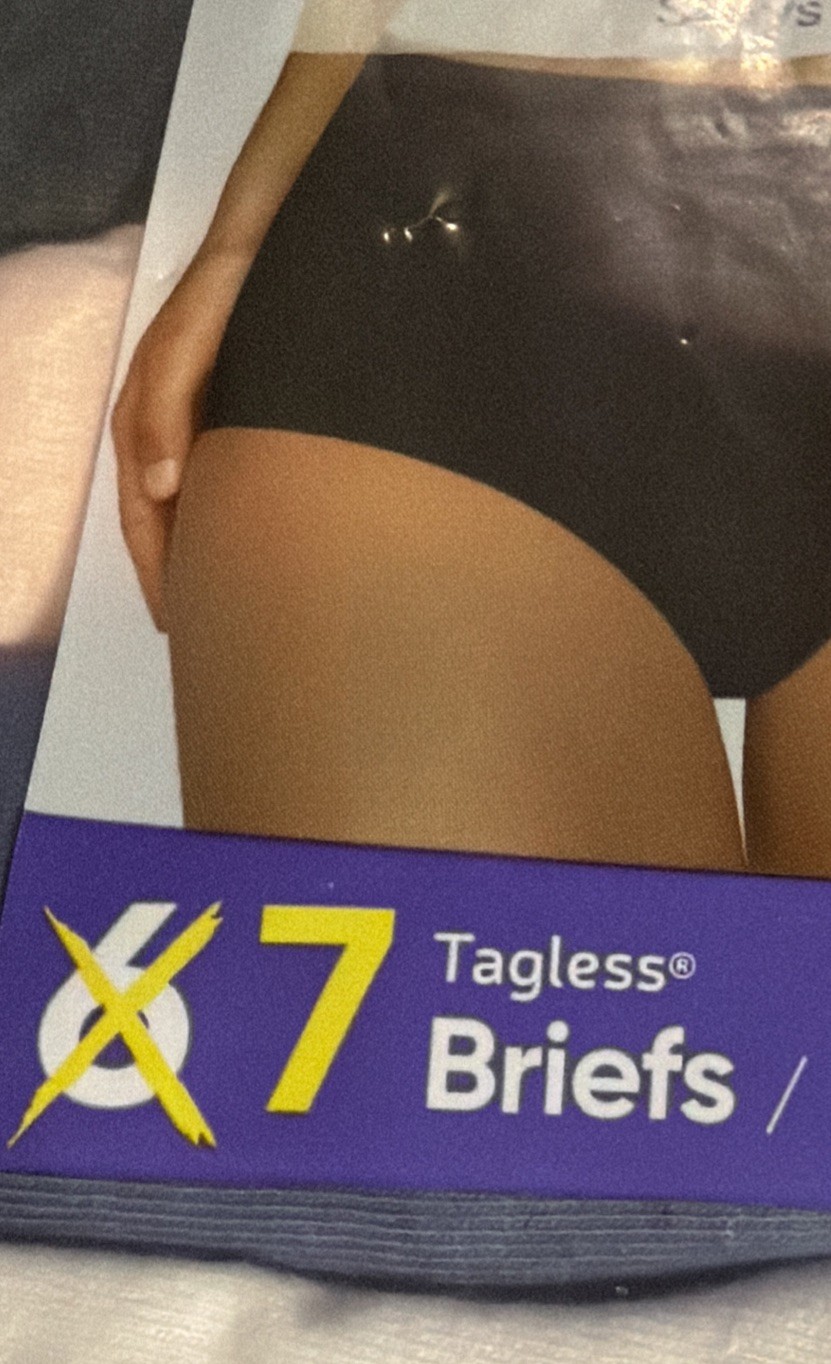 Hanes Ultimate Breathable Cotton Tagless Briefs Underwear Women Size9/2X Retired