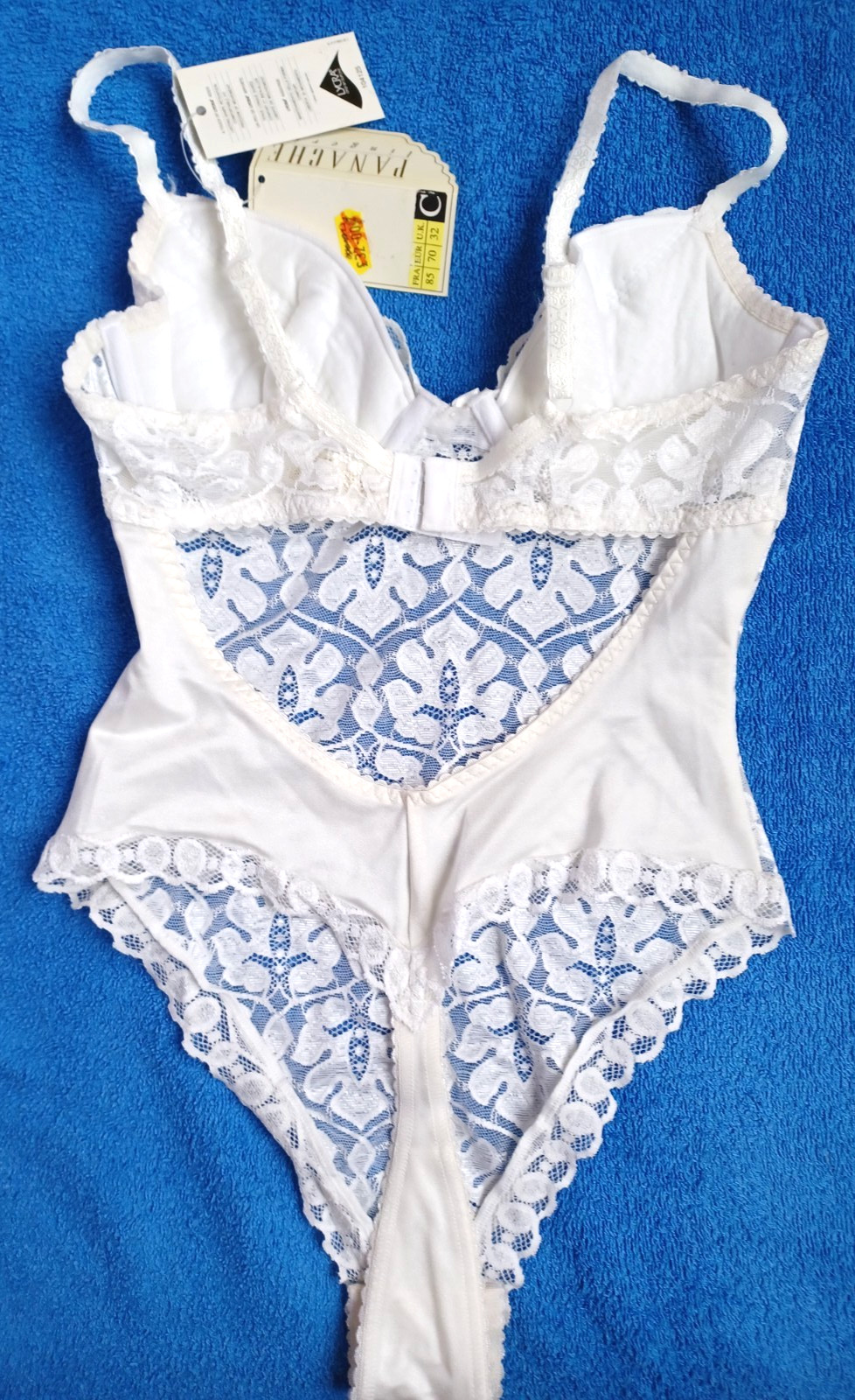 PANACHE Lingerie Beautiful Florencia Stretch Floral Lace Satin Bow Bodyshape 32C