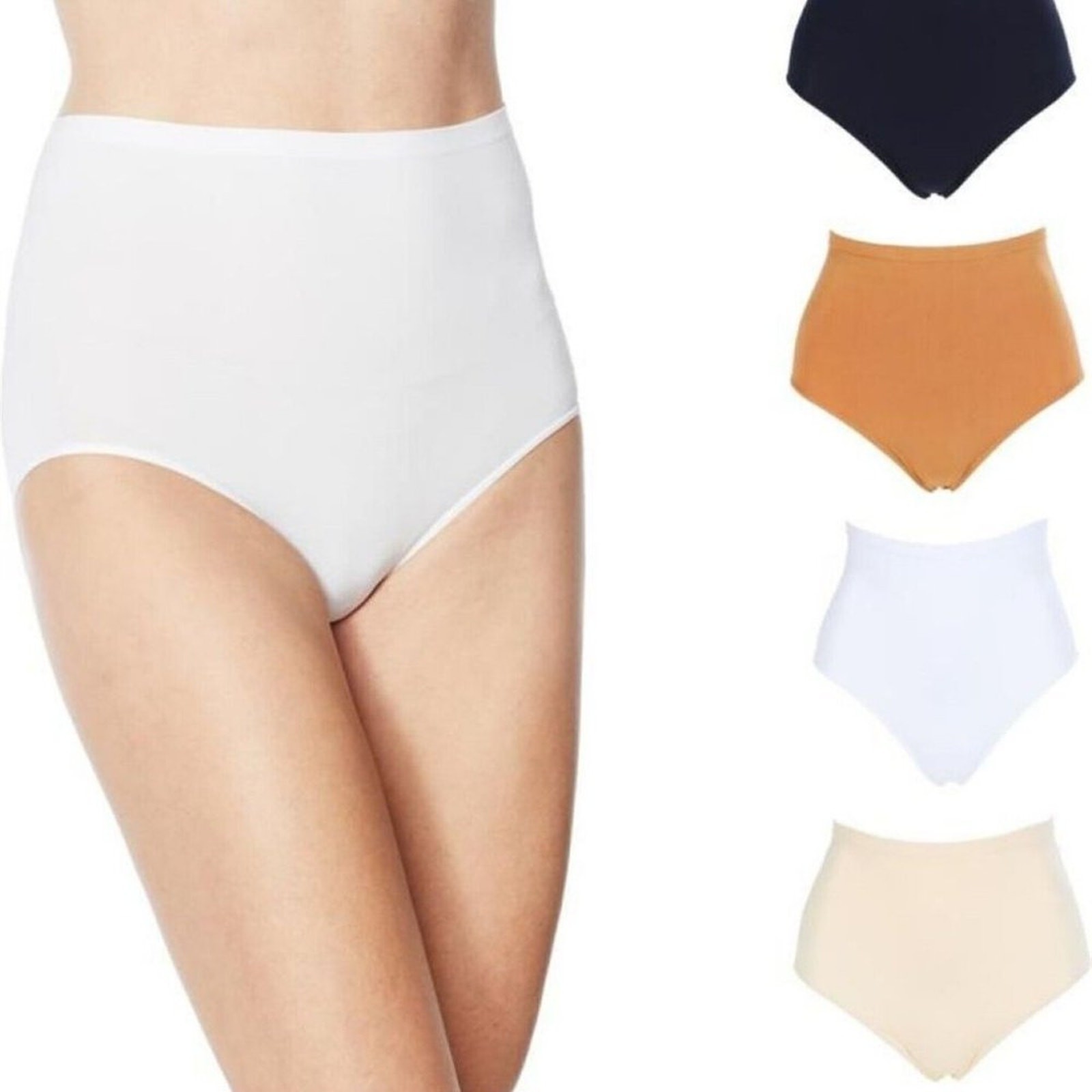 NWT RHONDA SHEAR 4 PIECE SEAMLESS HIGHWAIST AHH BRIEF SMALL – 4 PAIRS!!!