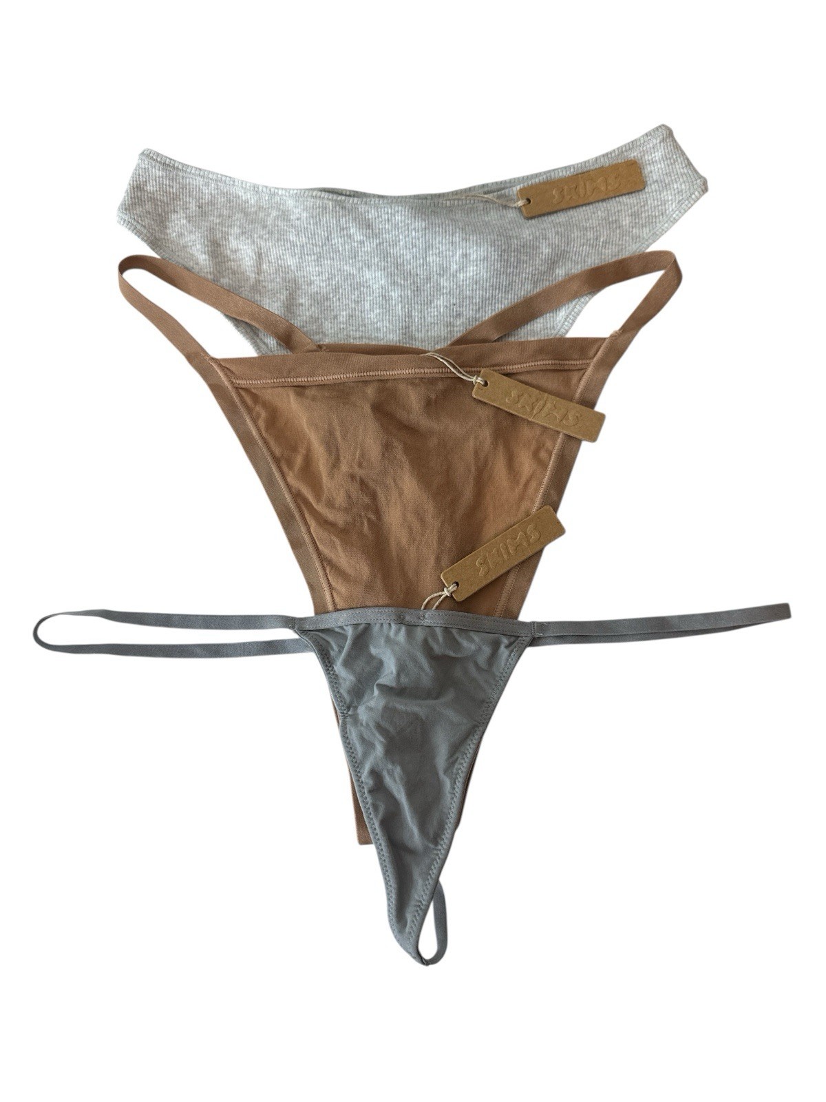Skims Bundle LOT of 3 Thongs Panties Assorted Colors & Type All Size 2X New