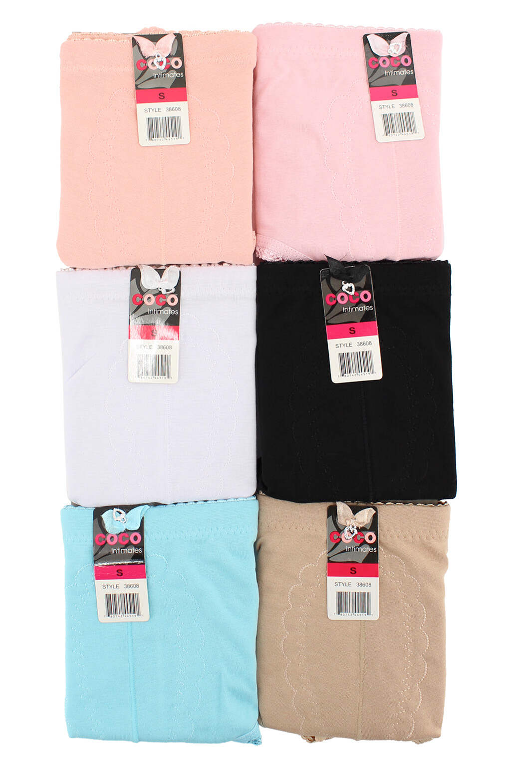 Lot 6 Tummy Control Panties Cotton Blend Briefs Size S M L XL 2XL 3XL 4XL 38608