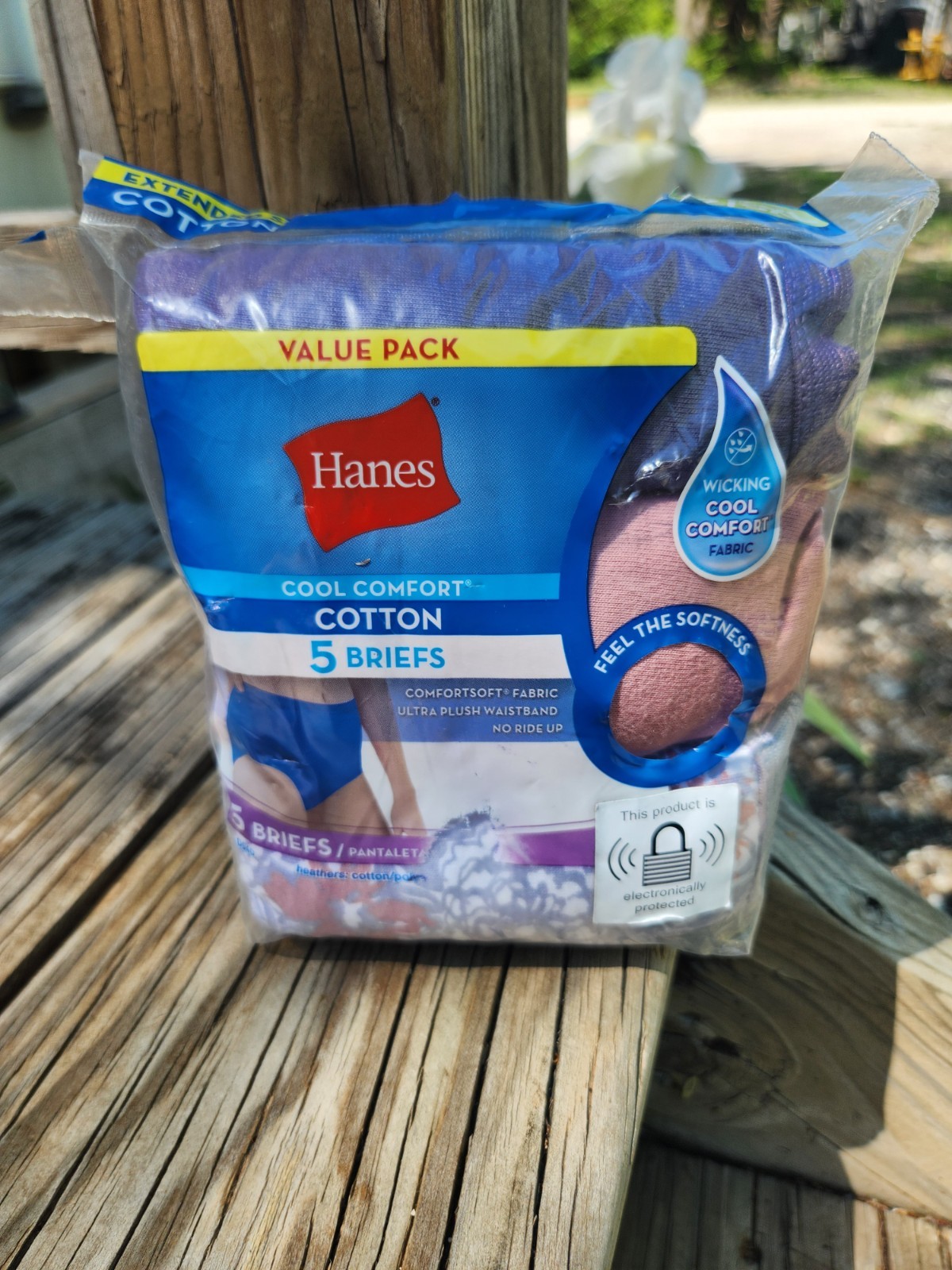 New Hanes 5-pack Size 12 / 5XL Various Colors Cool Comfort Cotton Women’s Briefs