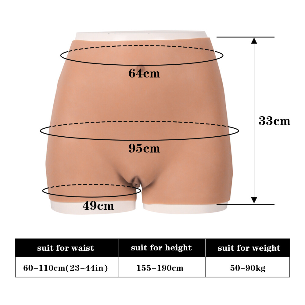 Anzi Silicone Crossdresser Fake Vagina Panties Hip Shaping Pants Transgenders