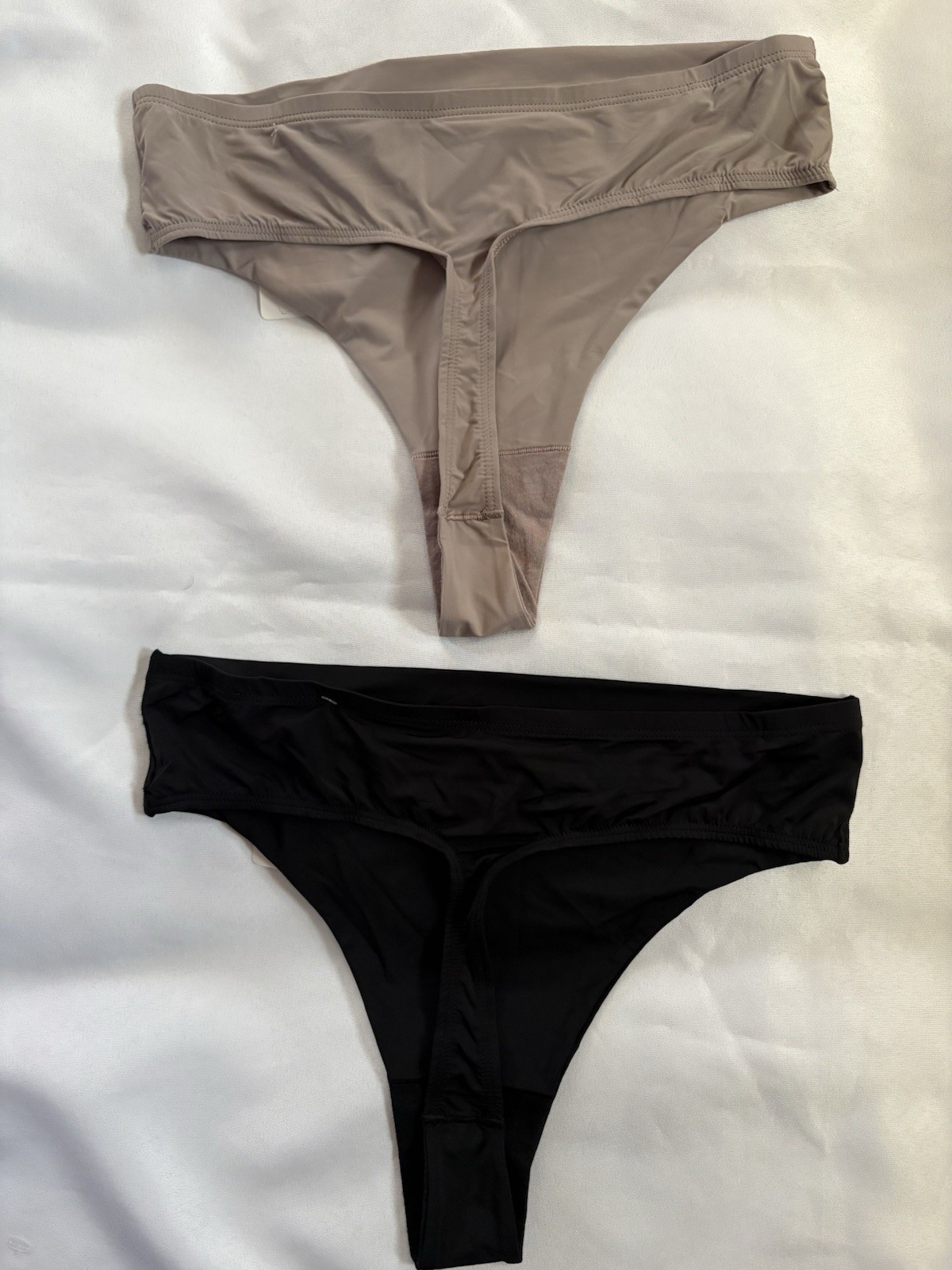 NEW Warners Thong Smooth It Over High Waist Thong 2 Pack Panty Womens Size Large