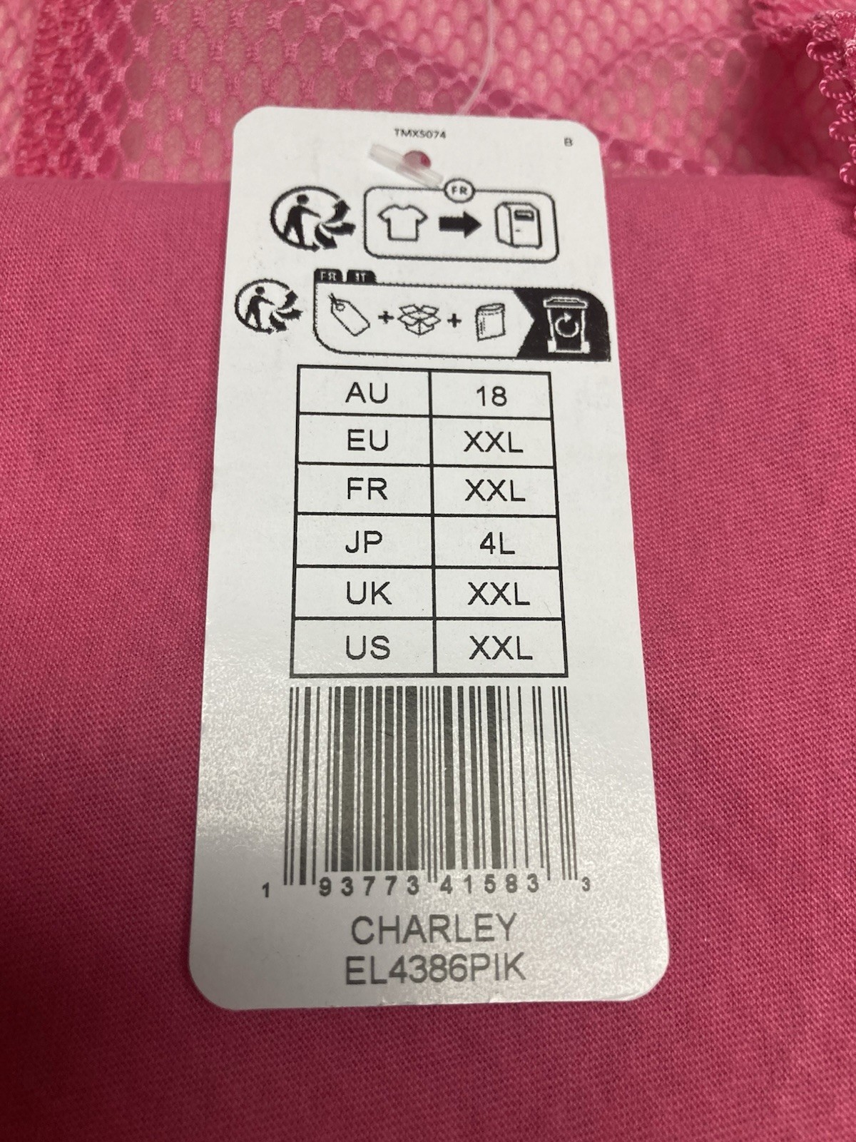 ELOMI CHARLEY High Leg Panty Brief EL4386 Size XXL