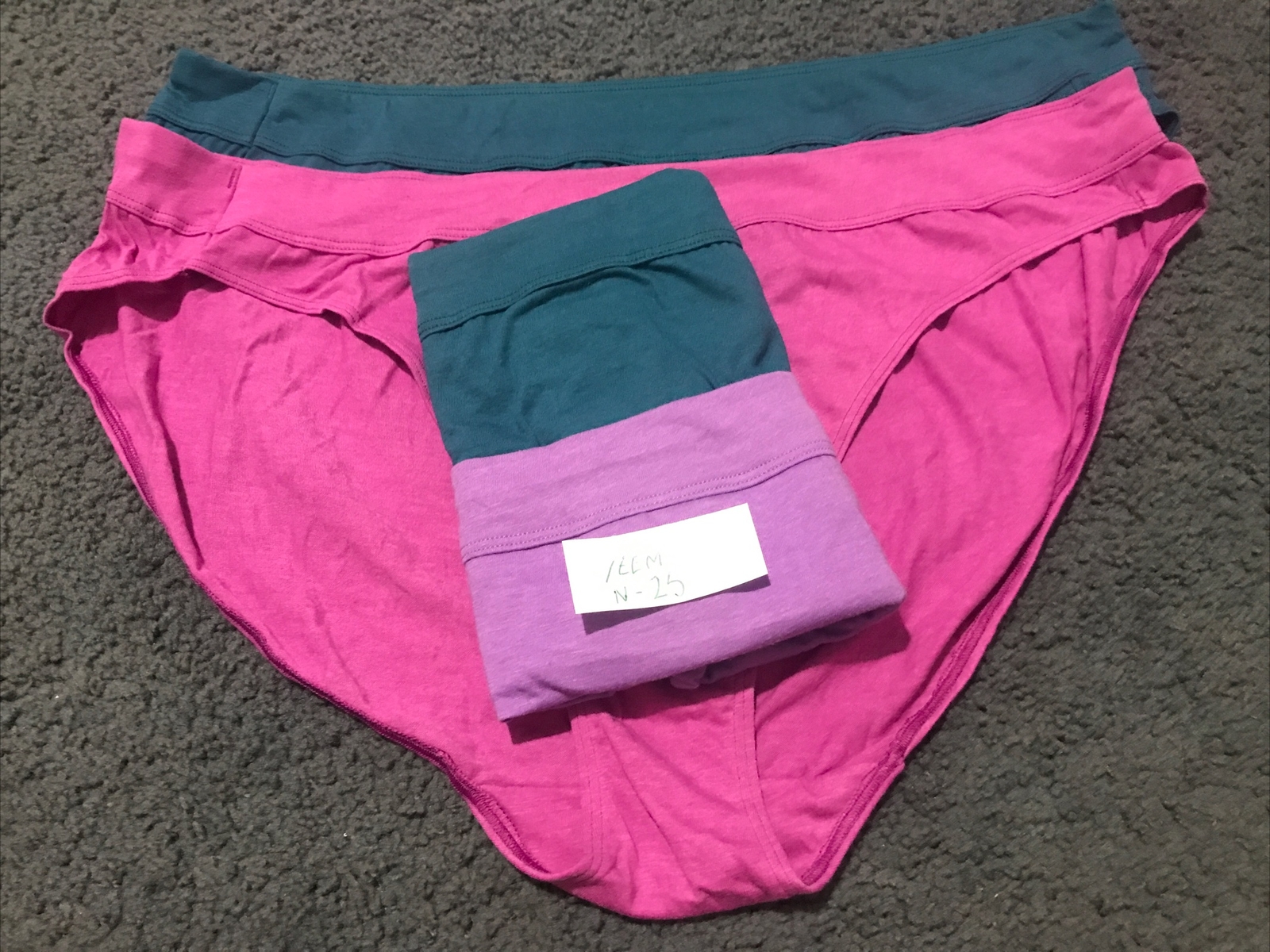Just My Size 4 Pack Comfortblend Ultra Soft Bikinis Size 13 Multicolors.new