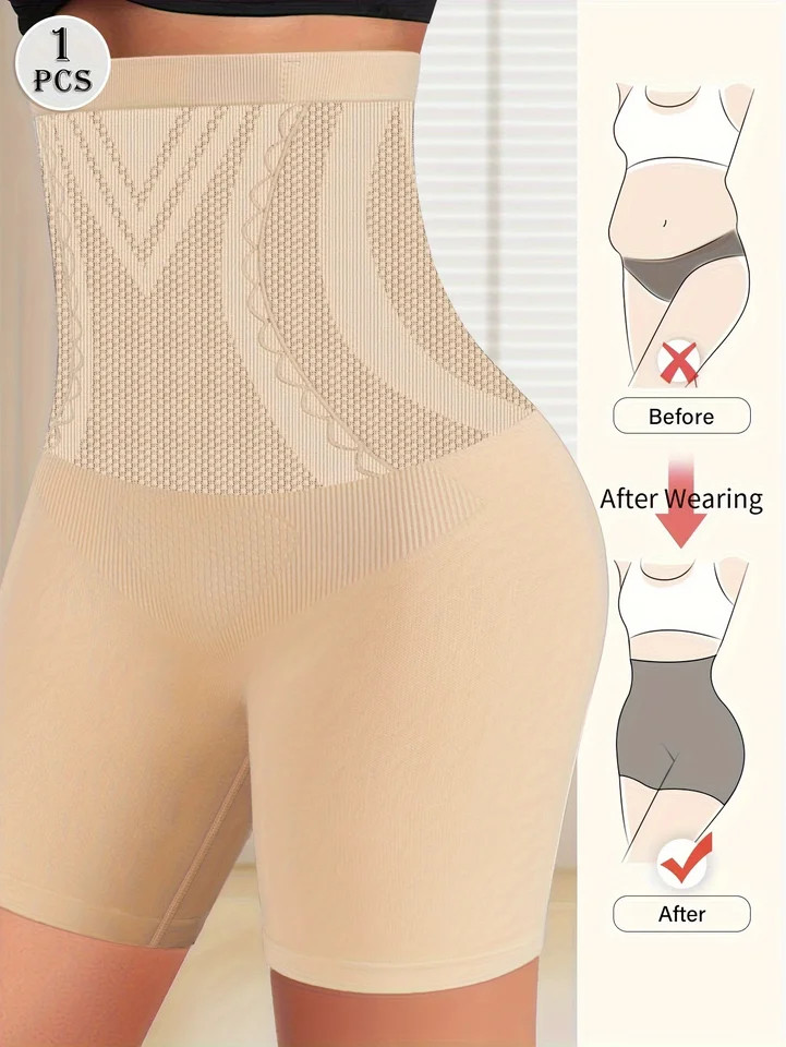 High Waist Seamless Panties Tummy Control Women Soft L XL XXL 1 Piece