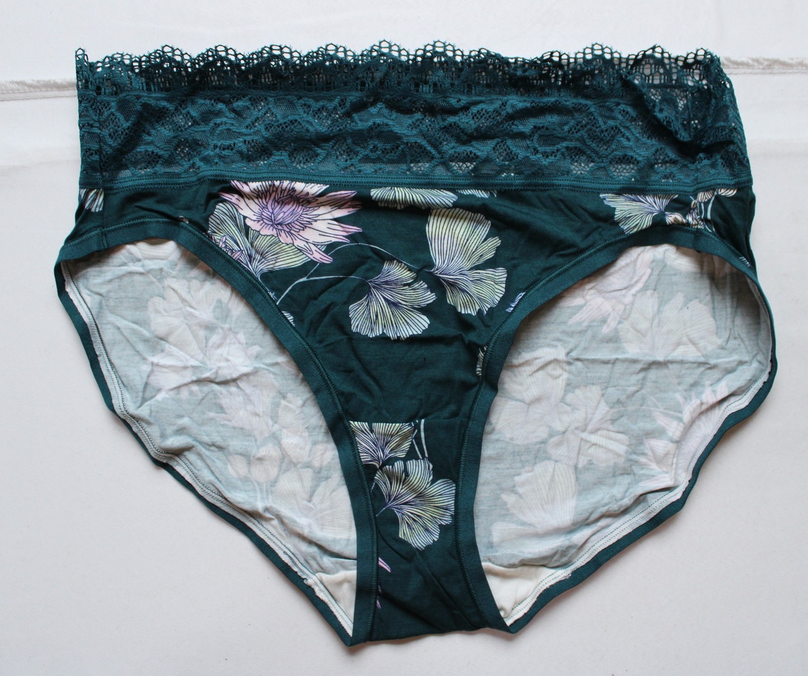 Soma Women’s High Leg Panty With Enchanting Lace DH3 Multicolor Large NWT