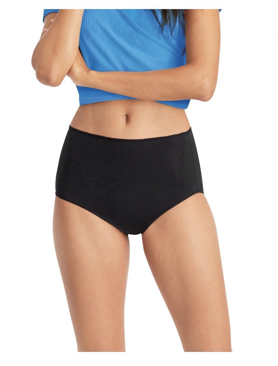 10-Pack HANES Women’s Size 9/2XL Microfiber Tagless Briefs Smooth Cool Comfort