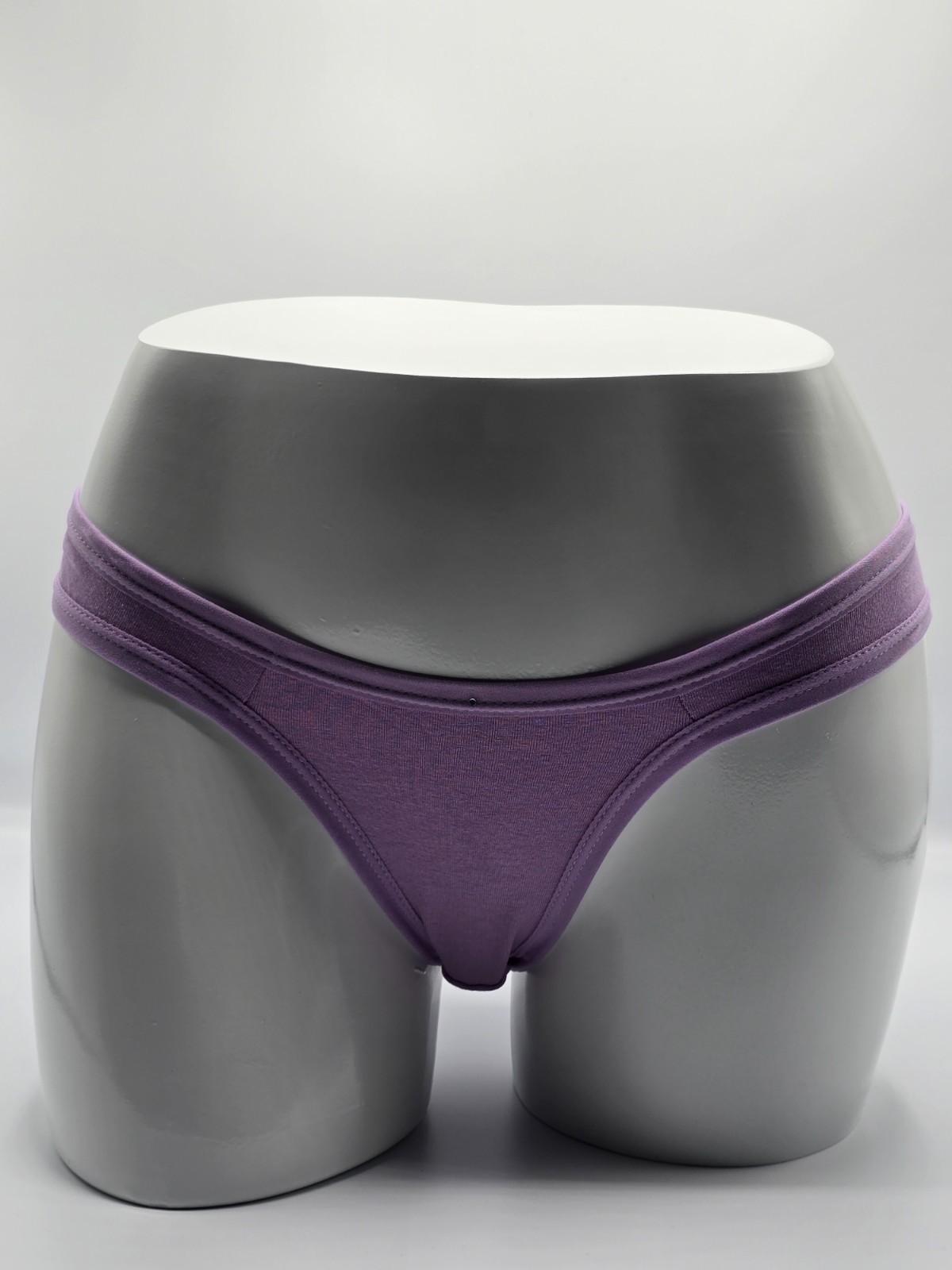 Lavender 100% Cotton Brazilian Panty-Trim – Large