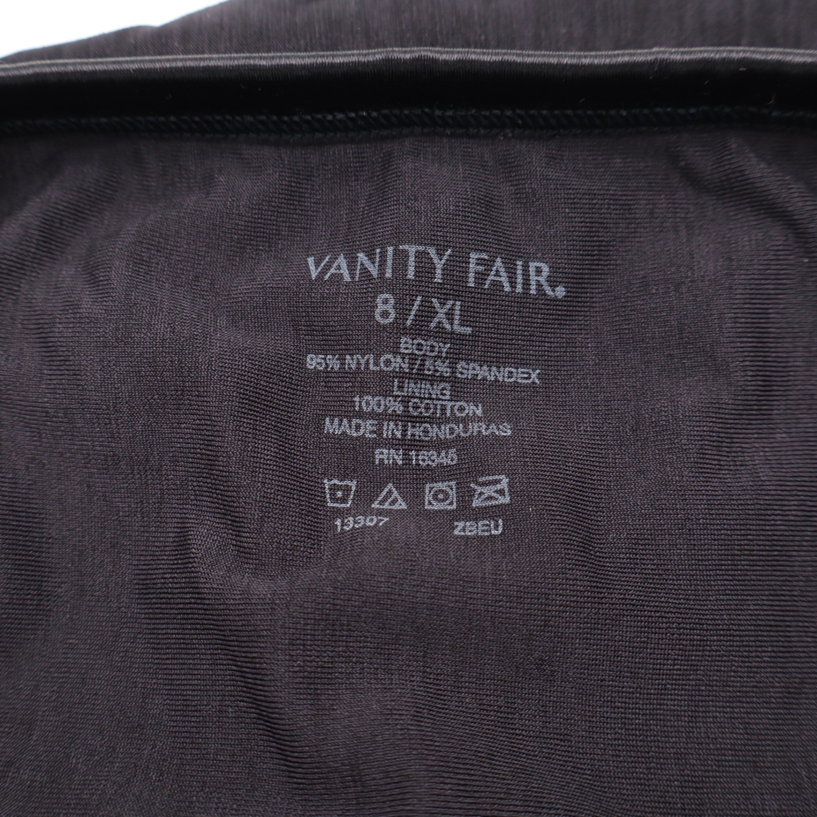 Vanity Fair Illumination Brief Panties Black Size 8 XL High Rise Full Cover