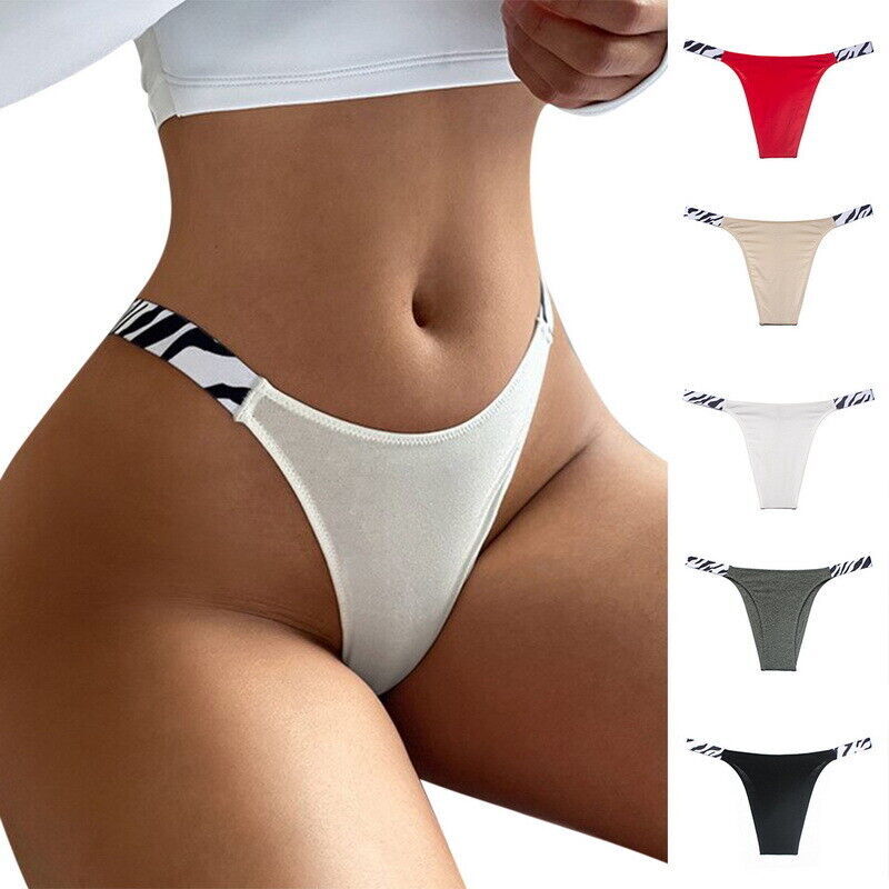 3 Pack Women Fashion G-string Briefs Panties Seamless Thongs Underwear Lingerie
