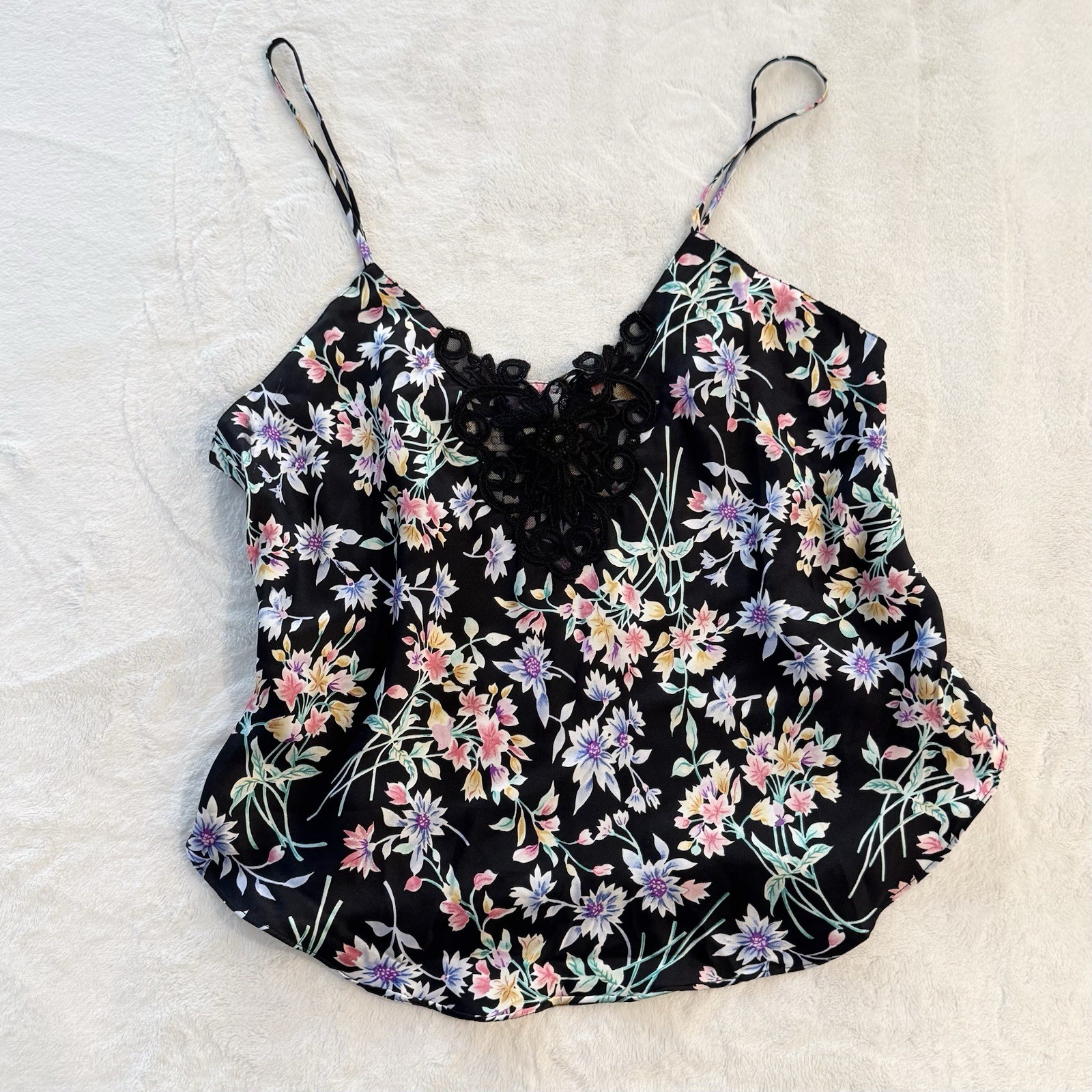 90s Victoria’s Secret Silk 2Pc Matching Set Camisole Bikini Panties Vintage NWT