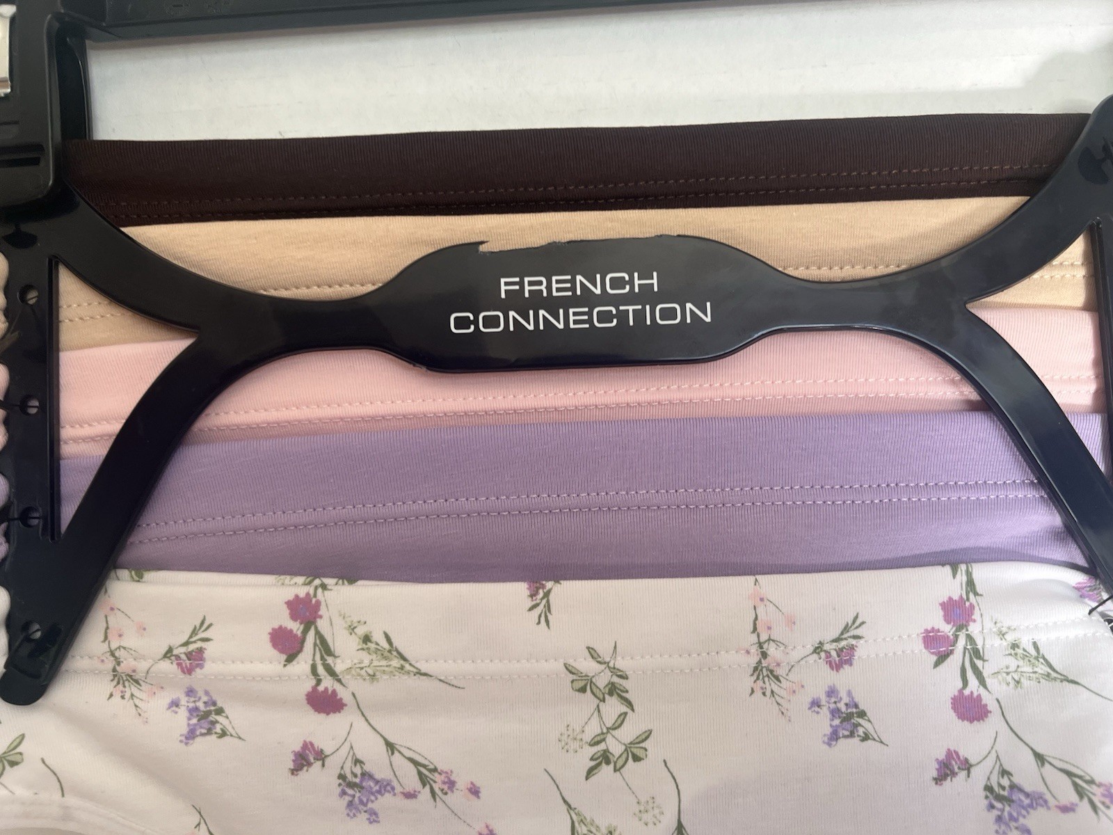 5-pack FRENCH CONNECTION Soft Cotton Blend Thong Panties SMALL NWT